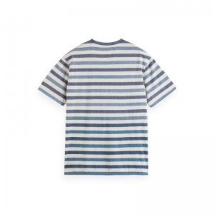 Washed striped relaxed-fit T-s 0217 Combo A