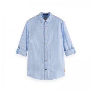 Regular-Fit poplin shirt with  0217 Combo A