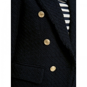 Blazer with collar and lapel,  607 dark blue