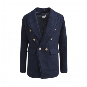 Blazer with collar and lapel,  607 dark blue