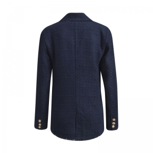 Blazer with collar and lapel,  607 dark blue