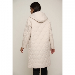 Padded coat with detachable ho Shell