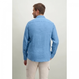 Shirt LS Plain LI - Ref SS 143 5600 grijsblauw