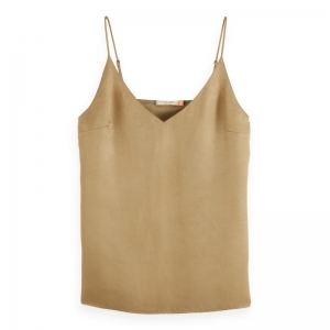 Camisole woven front jersey ba 6869 Light Army