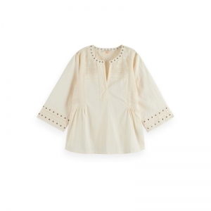 Top with eyelet details 6643 Soft Ice