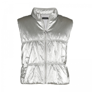 gewatteerde bodywarmer in mat  14 Silver