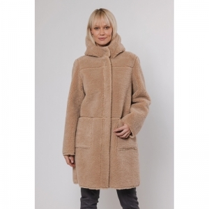 Reversible hooded coat Sand