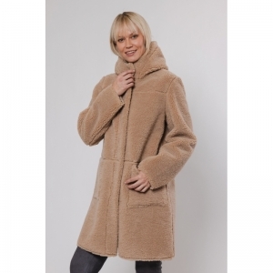 Reversible hooded coat Sand