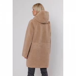 Reversible hooded coat Sand