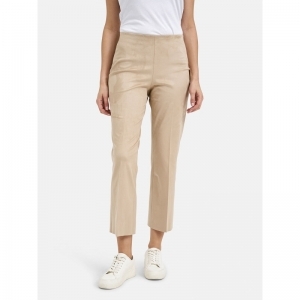 fake suede pants w elastic at  111 cream