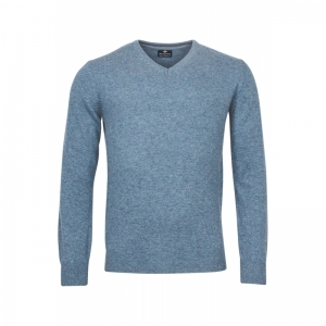 V-Neck Pullover 625 Mid Blue