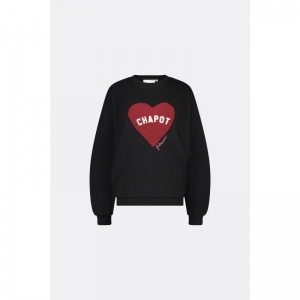 Terry Sport Heart Sweater 9001 Black