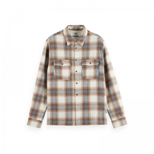 YARN DYE FLANNEL CHECK SHIRT 260 MEDIUM BEIG