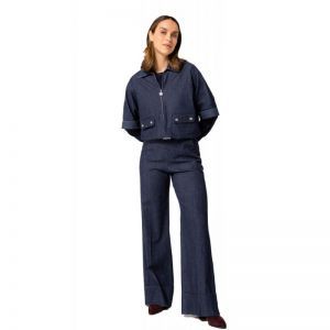soepelvallende jeans, mid wais 23 Jeans Dark B