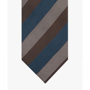 TIE SILK WOVEN BROWN 59B Brown