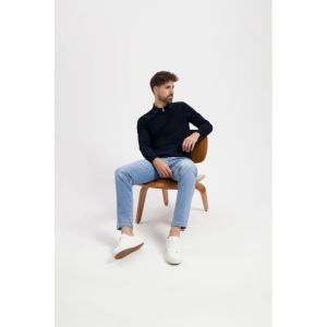 5-Pocket Indigo Denim 446 Light Bleac