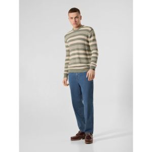 Striped Crewneck Knit Bouclé - 000540 - GREE