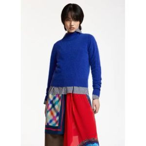 KARACAS CASHMERE PULLOVER II22 Indigo Ink