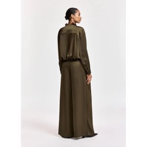KATERINA WIDE LEG PANTS DA25 Dusty Gree