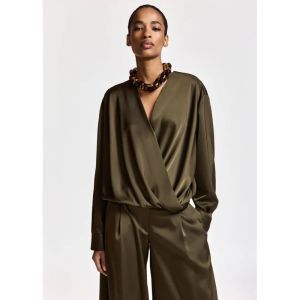 KOLKWITZIA DRAPING WRAP TOP DA25 Dusty Gree