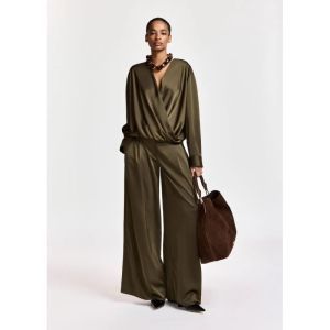 KOLKWITZIA DRAPING WRAP TOP DA25 Dusty Gree