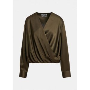 KOLKWITZIA DRAPING WRAP TOP DA25 Dusty Gree