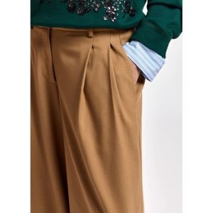 KOLLECTION WIDE LEG PANTS CC05 Camel Club