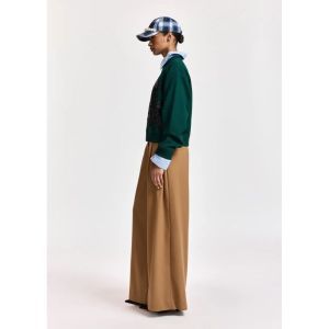 KOLLECTION WIDE LEG PANTS CC05 Camel Club
