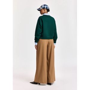 KOLLECTION WIDE LEG PANTS CC05 Camel Club