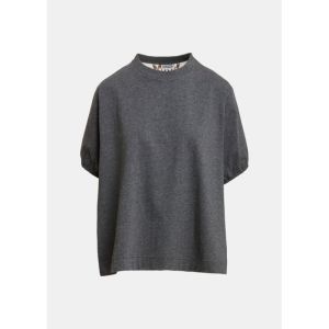 KOS T-SHIRT WITH SILK SCARF BA K1BL Combo1 Bla