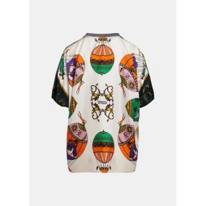 KOS T-SHIRT WITH SILK SCARF BA K1BL Combo1 Bla