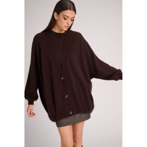D_CARDIGAN ARRAN CHOCOLAT