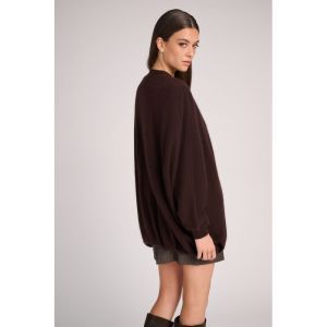 D_CARDIGAN ARRAN CHOCOLAT