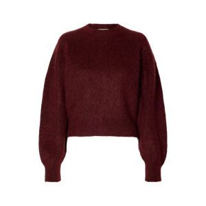 SLWMIRA LS KNIT SHORT O-NECK N 198345 Tawny Po