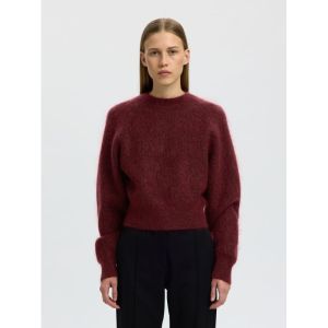 SLWMIRA LS KNIT SHORT O-NECK N 198345 Tawny Po