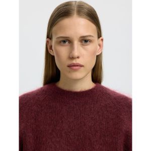 SLWMIRA LS KNIT SHORT O-NECK N 198345 Tawny Po
