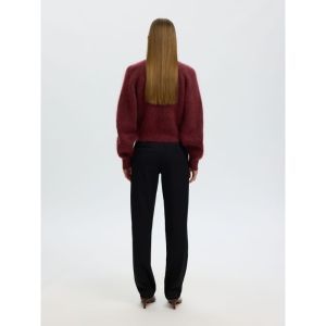 SLWMIRA LS KNIT SHORT O-NECK N 198345 Tawny Po