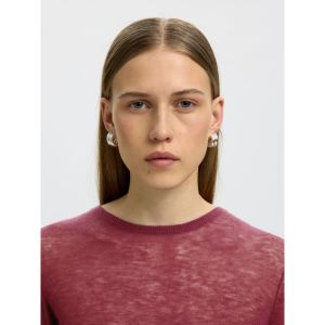 SLWVENDY LS KNIT WOOL O-NECK N 198345 Tawny Po