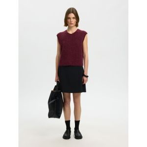 SLWLULU SL BUTTON O-NECK VEST  198345001 Tawny