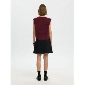 SLWLULU SL BUTTON O-NECK VEST 198345001 Tawny