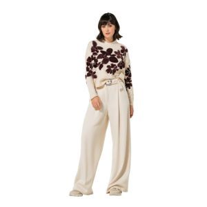 City-look broek, normal waist 93 Cream