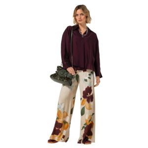Losvallende tuniekblouse 45 Plum