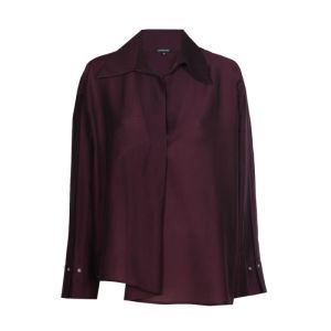 Losvallende tuniekblouse 45 Plum