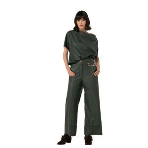 Asymmetrische top in vegan lea 61 Green
