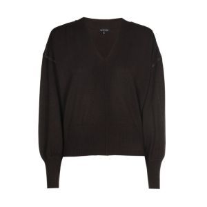 Fijngebreide pull met strassde 30 Coffee