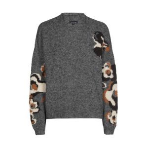 Winterse pull met bloemdetail 39 Multi Color