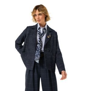 City blazer met afneembaar spe 21 Midnight Blu