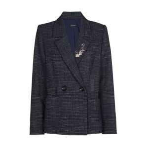 City blazer met afneembaar spe 21 Midnight Blu