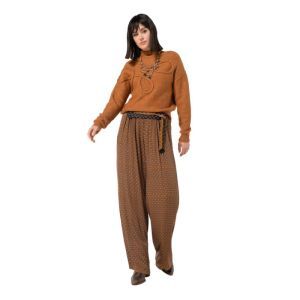 Cozy pull met kabelsteek 36 Caramello