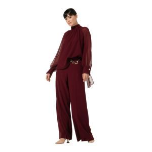 City-chic broek, mid waist 51 Wine Red